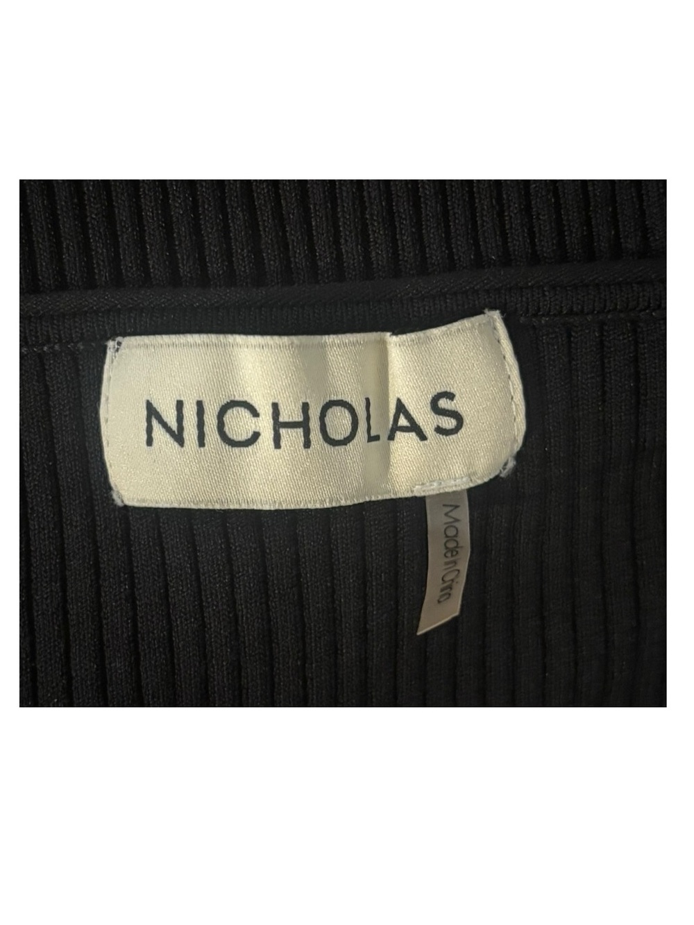 Nicholas Alma Ribbed Long-Sleeve Crop Top - Picture 4 of 5